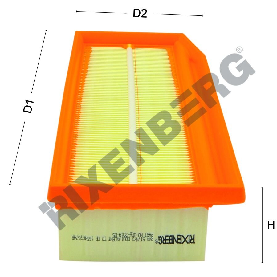 HAVA FİLTRESİ DACIA (RENAULT GROUP)-LADA (SHIGULI)-RENAULT DOKKER 1.2TCe- 1.3TCe- 1.5DCi- 1.6 (2012>)