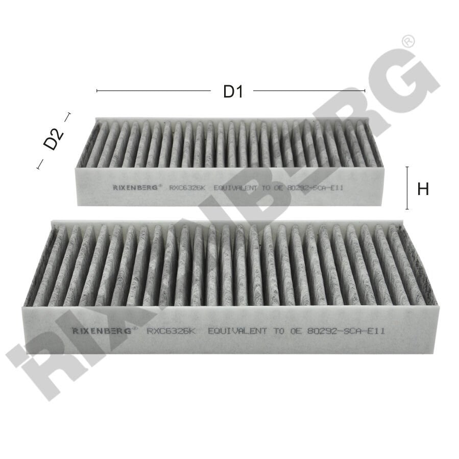 POLEN FİLTRESİ HONDA CIVIC VII 1.3- 1.4i- 1.6i- 1.7i- 1.7CDTi- 1.8- 2.0i (2001-2005)
