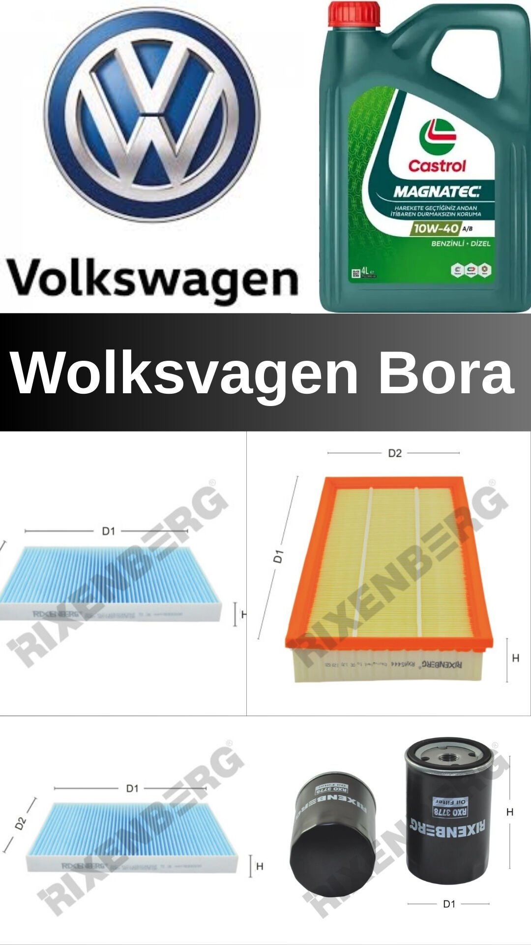 WOLKSWAGEN BORA 98-05 PERİYODİK BAKIM SETİ