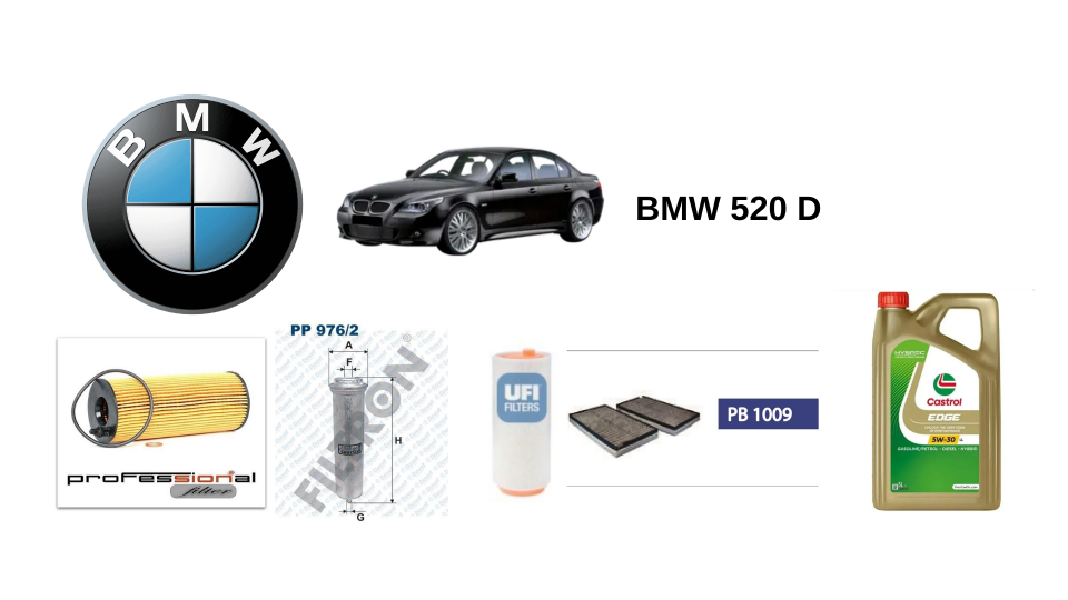 BMW E60 520D PERİYODİK BAKIM SETİ 2005-2008