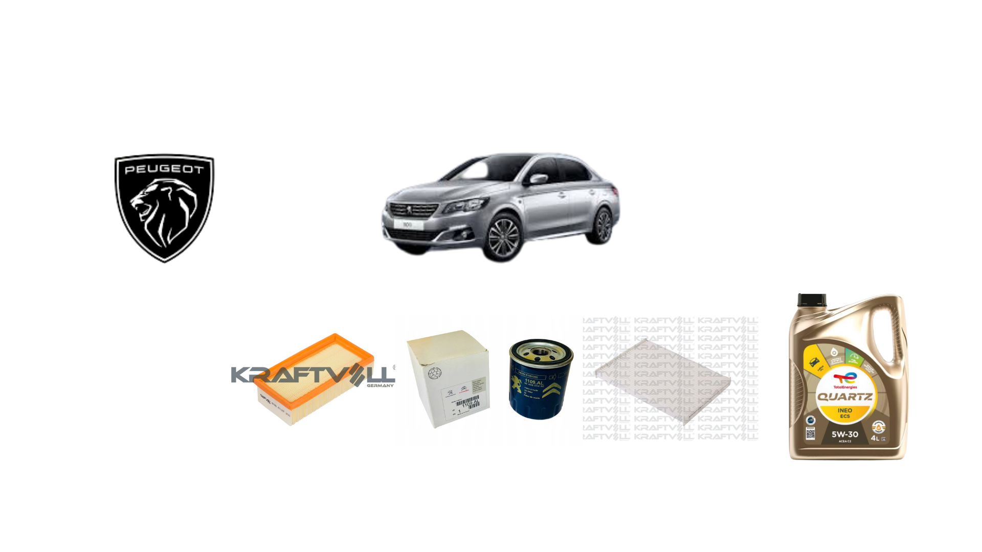 PEGOUT 301-CİTROEN C-Elysee EURO 5 PERİYODİK BAKIM SETİ BENZİN