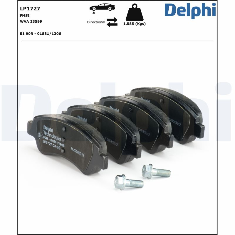 DELPHI LP1727 FREN BALATASI TAKIM