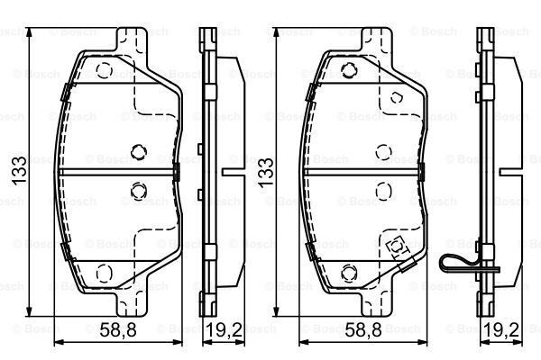 BOSCH ÖN FREN BALATASI FİAT TİPO-EGEA 0986495392
