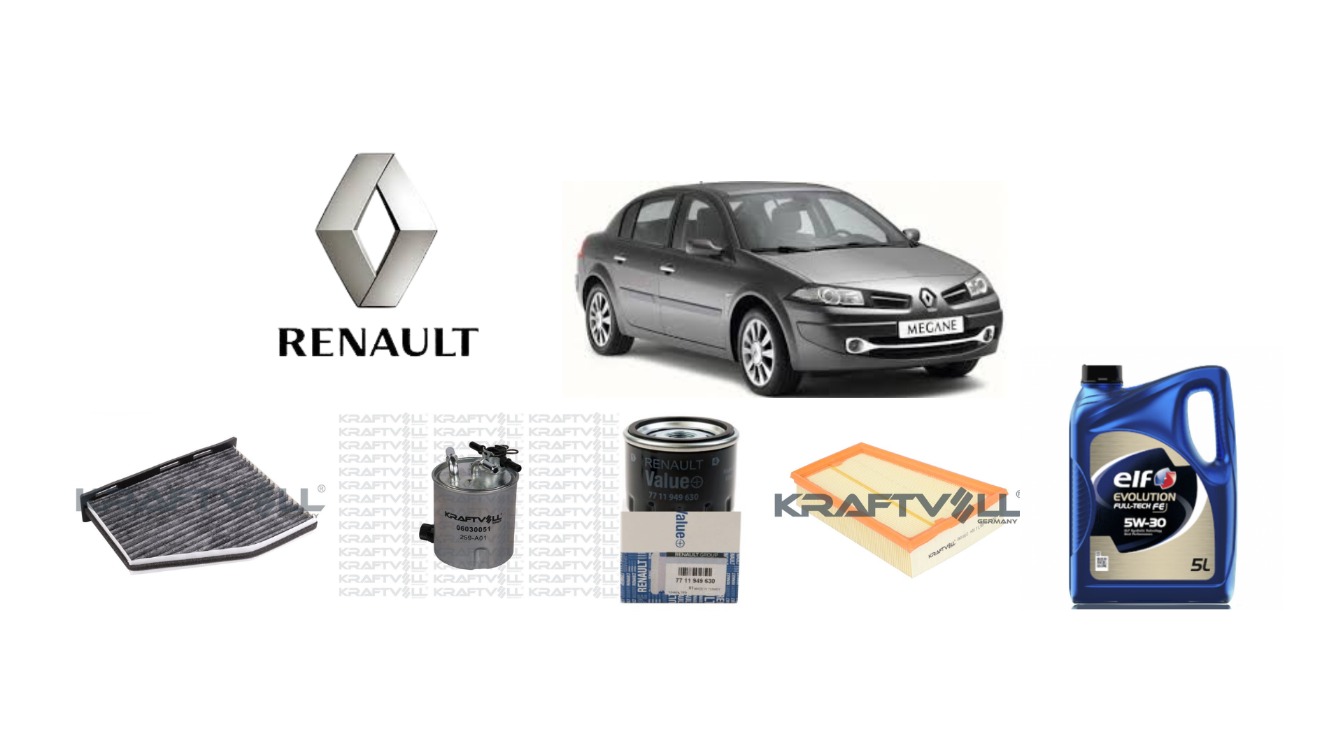 RENAULT MEGANE II 2002> PERİYODİK BAKIM SETİ