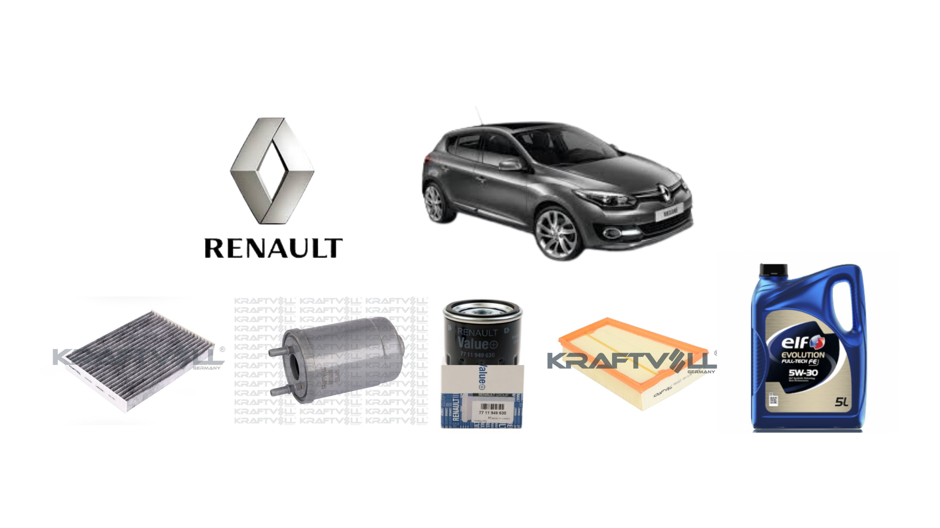 RENAULT MEGANE III 2015 PERİYODİK BAKIM SETİ