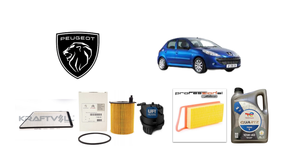 PEUGEOT 206 PLUS 1.4 DİZEL PERİYODİK BAKIM SETİ
