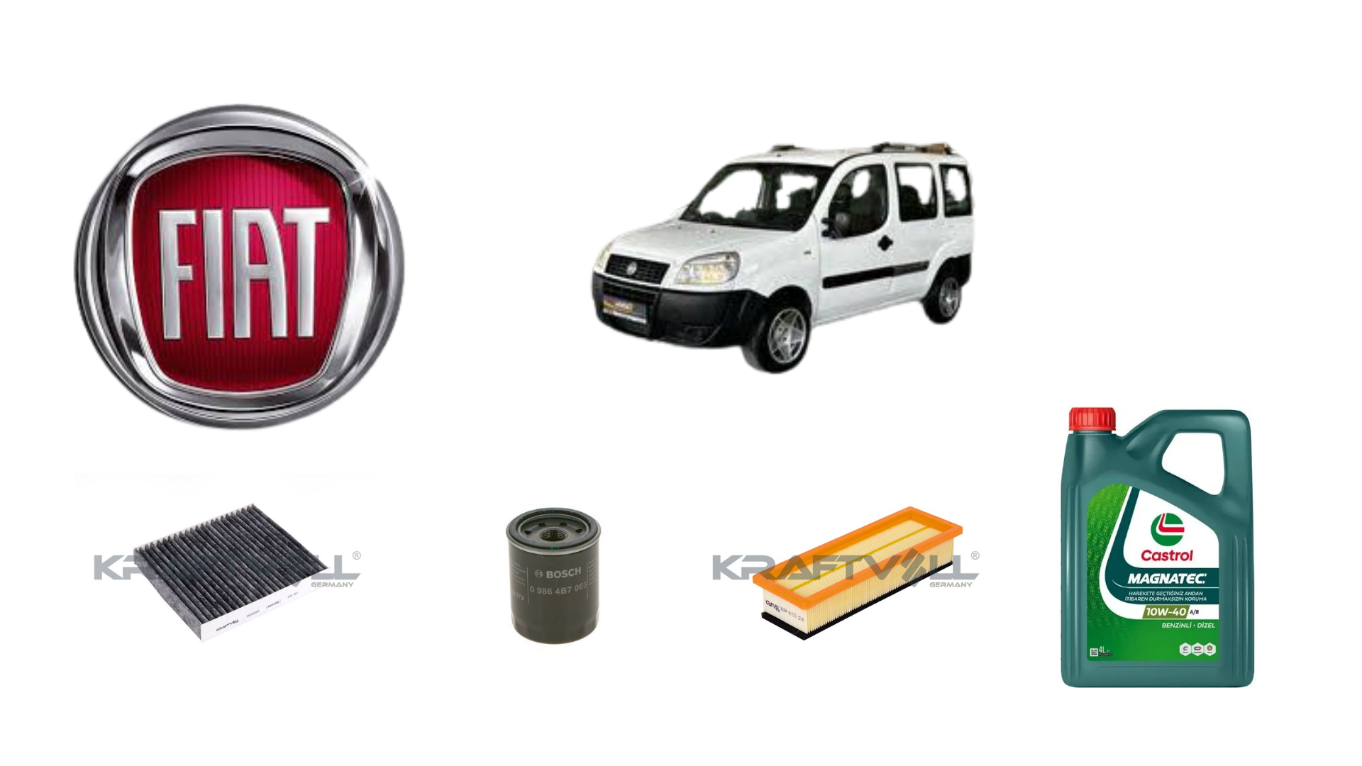FİAT DOBLO LİNEA 1.4 BENZİN 2008>  PERİYODİK BAKIM SETİ