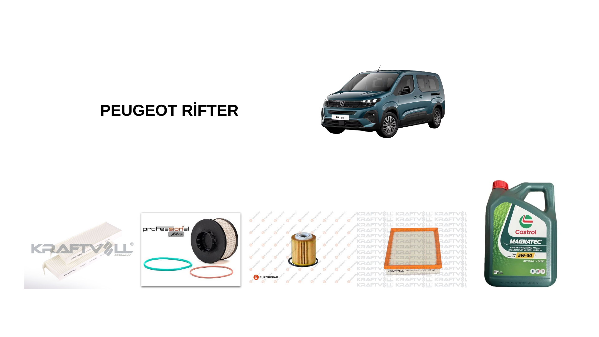 PEUGEOT RİFTER PERİYODİK BAKIM SETİ
