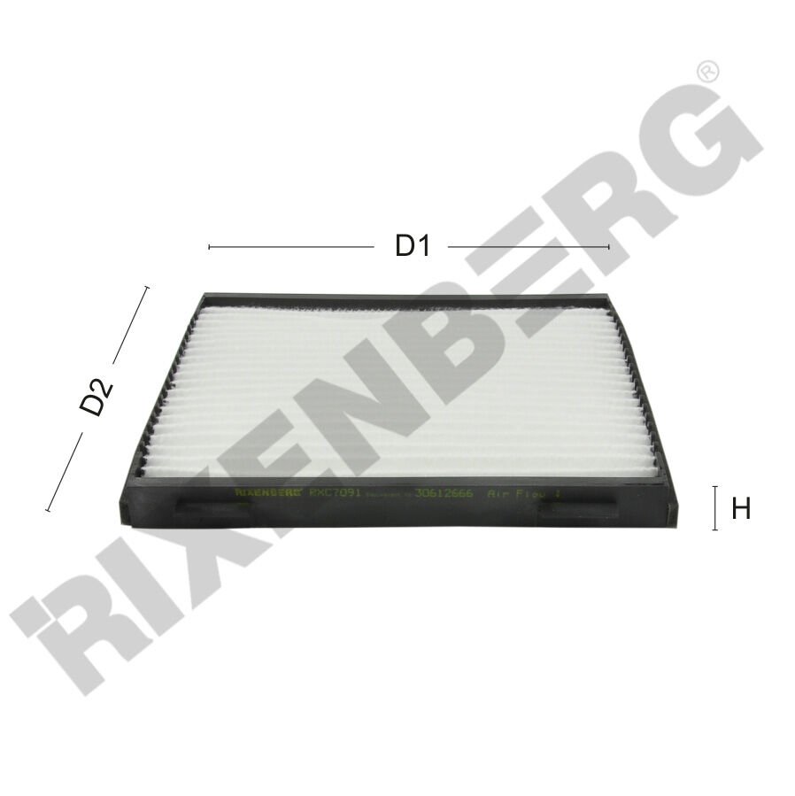 POLEN FİLTRESİ VOLVO S40 I 1.6- 1.8- 1.9T4- 1.9D- 2.0 (2000-2003)