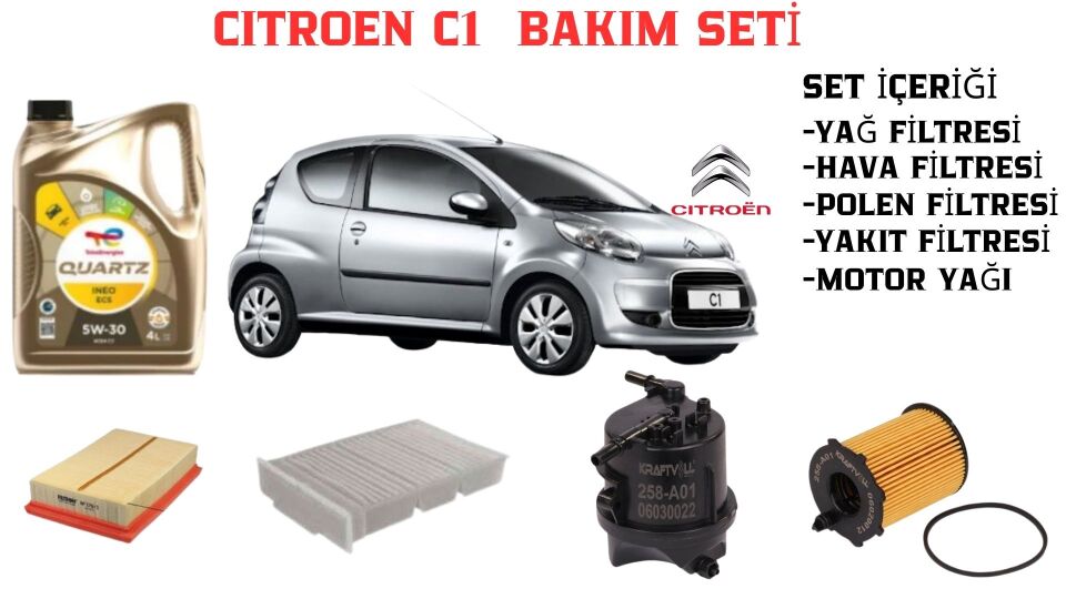 CITROEN C1 BAKIM SETİ