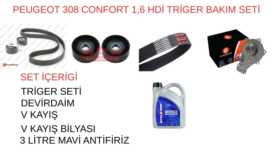 PEUGEOT 308 AĞIR BAKIM SETİ ( DİZEL ) 2010 >