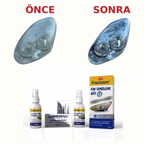 PARTEX FAR TEMİZLEME KİTİ  ( sağ sol far için... )