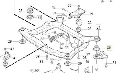 ARKA TRAVERS BURCU VOLVO S60 (00-10) 850 S70 (97-00) S80 (98-06) V70 XC70 (00-07) XC90 (02-14)