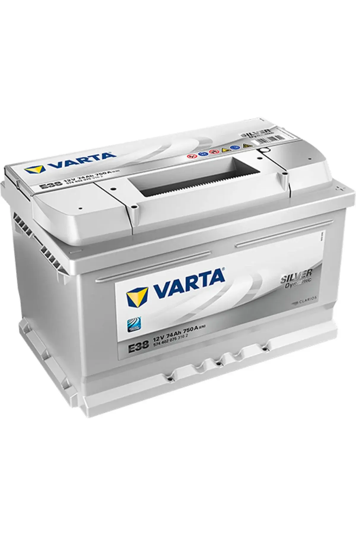 VARTA AKÜ E38 12V 74 Ah 750A EN Silver Dynamic Akü