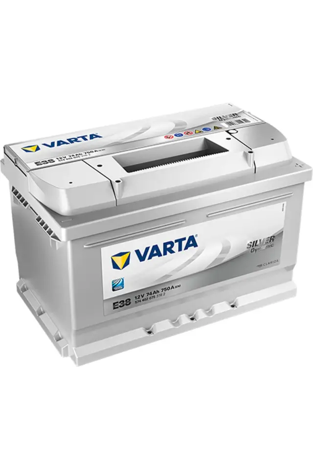 VARTA AKÜ E38 12V 74 Ah 750A EN Silver Dynamic Akü